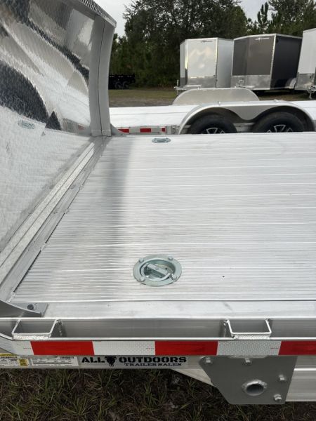 New 2025 H&H Trailers 10K 82X22 Car Hauler Aluminum Electric Tilt Speed Loader