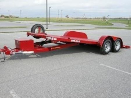New 7 x 20 BWISE Hydraulic Tilt Bed Car Hauler Car / Racing Trailer 10k ***WINCH PACKAGE