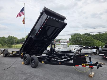 New 7 x 14 Big Tex NOMAD 14LX Low Pro Dump Trailer, 14k GVWR ***Scissor Hoist Lift w/Power Up, Power Down & Gravity Down