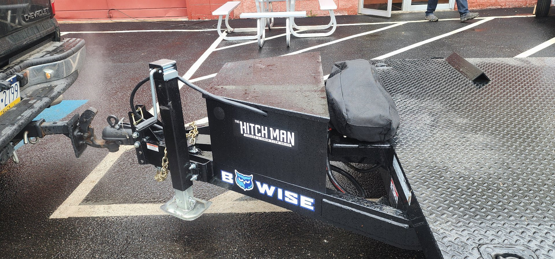 New 7 x 20 BWISE Hydraulic Tilt Equipment /Car Hauler Trailer 10k***WINCH INCLUDED