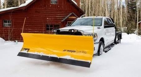 New Meyer 8.0' Lot Pro HD Straight Blade ***Standard Operating System, LED Lights, & Handheld Controller