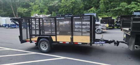 New ***BLOWOUT SALE 7 x 12 Sure-Trac 4' Mesh Side Utility Trailer 5k
