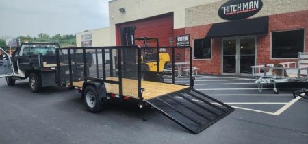 New ***BLOWOUT SALE 7 x 12 Sure-Trac 4' Mesh Side Utility Trailer 5k