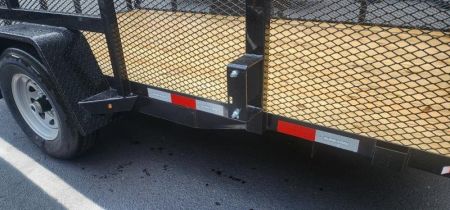New ***BLOWOUT SALE 7 x 12 Sure-Trac 4' Mesh Side Utility Trailer 5k