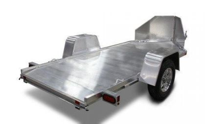 New 4'3" x 10'5" Aluma MC10 Aluminum Single Motorcycle Trailer 2k