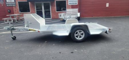 New 4'3" x 10'5" Aluma MC10 Aluminum Single Motorcycle Trailer 2k