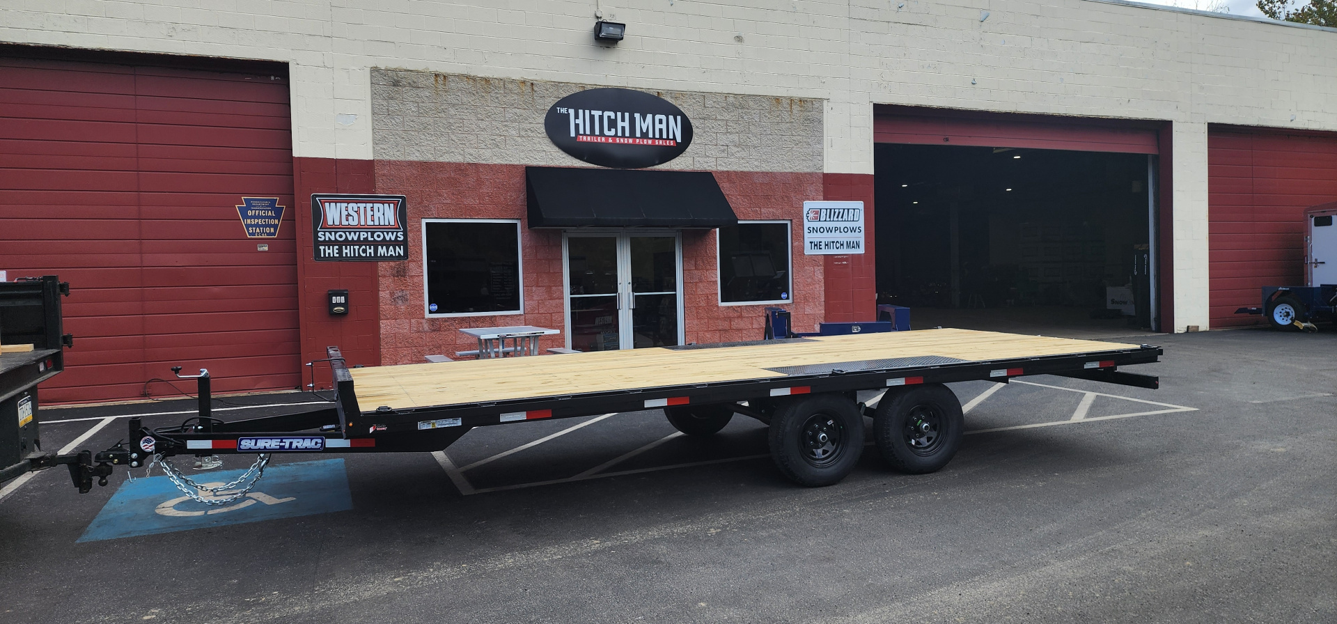 New 8.5 x 20 Sure-Trac Low Profile Flat Deck Deckover Trailer 10k