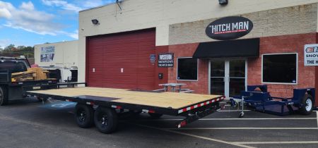 New 8.5 x 20 Sure-Trac Low Profile Flat Deck Deckover Trailer 10k