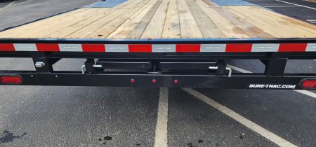 New 8.5 x 20 Sure-Trac Low Profile Flat Deck Deckover Trailer 10k