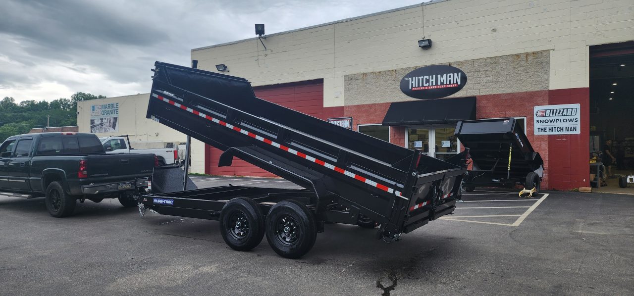 New 7 x 16 Sure Trac Low-Pro Telescopic Dump Trailer 14k