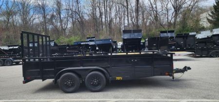 New 7 x 16 Big Tex 70TV 24  Steel Sides Utility 7k