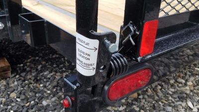 New 7 X 14 Sure-Trac Tube Top Utility Trailer, 7k GVWR ***w/Reinforced Landscape Gate, Spare Mount, Set Back Jack