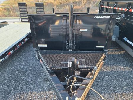 New 7 x 14 Sure-Trac Pro-Series I-Beam Frame Telescopic Dump Trailer, 15.4k GVWR w/ Hydraulic Jack