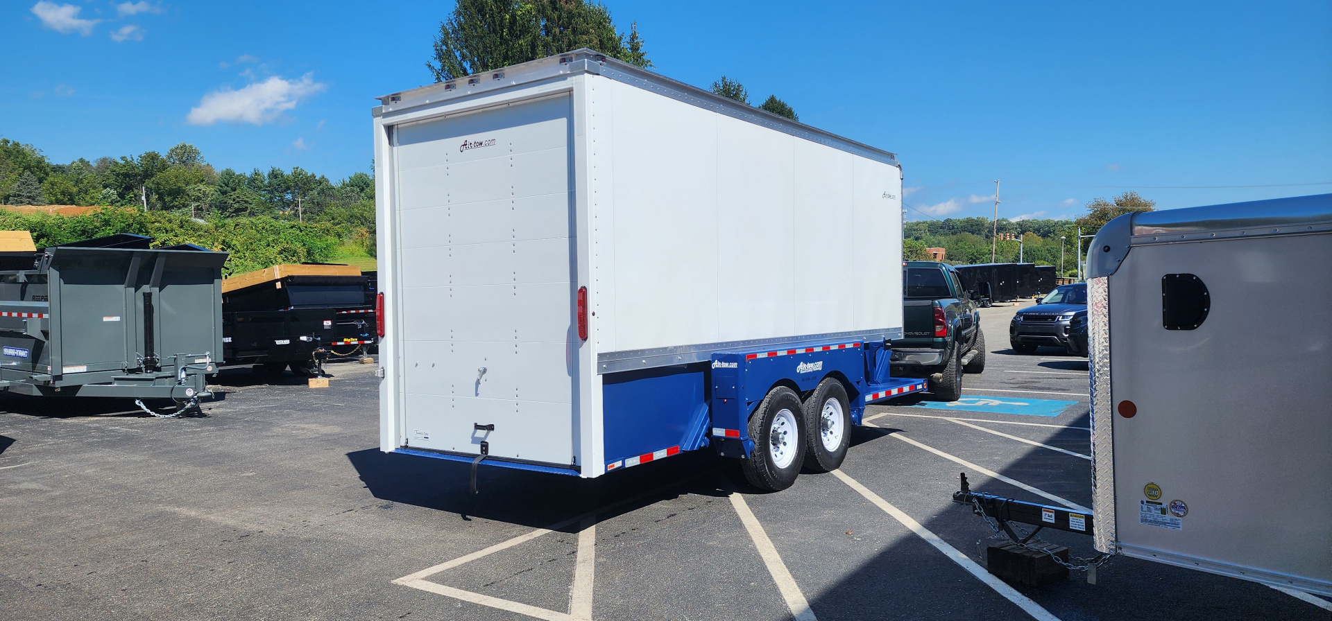 New 6'3" x 15'9" Air-Tow E16-XL Enclosed Drop Deck Equipment Trailer 14.7k