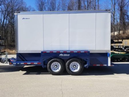 New 6'3" x 15'9" Air-Tow E16-XL Enclosed Drop Deck Equipment Trailer 14.7k