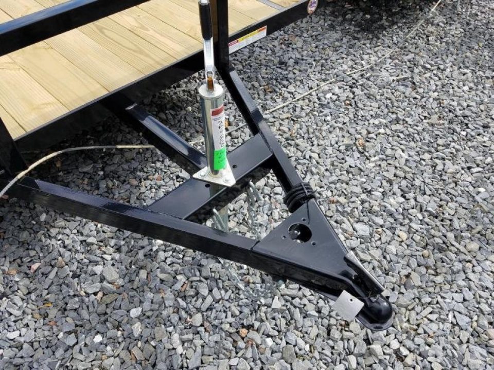 New 7 X 14 Sure-Trac HD Single Axle Tube Top Utility, 5k GVWR ***Electric Brakes & 5' Reinforced Ramp Gate