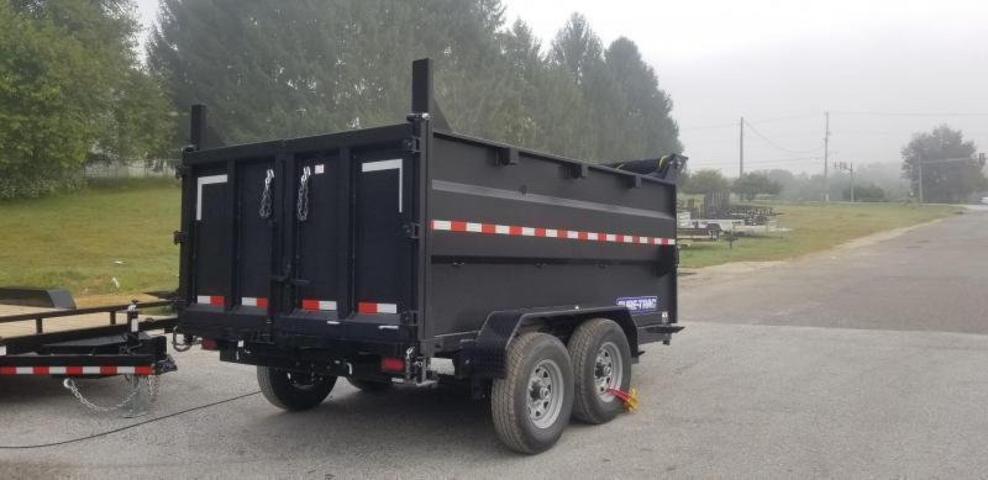New 7 x 12 Sure-Trac Low-Pro Telescopic 4ft High Side Dump Trailer 14k