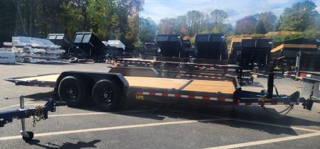 New 7 x 20 (16+4) Big Tex 14TL Tilt Equipment Trailer 14k ***REMOVABLE FENDERS