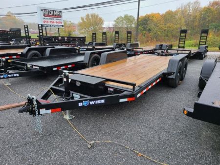 New *Clearance* 7 x 18 HT18-14 BWISE Hydraulic Tilt Bed Equipment Trailer 14k