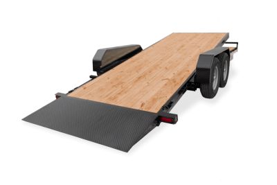 New 7' x 22' (18'+4') Sure-Trac Tilt Bed Equipment Trailer 14K GVWR **w/4' Stationary Deck