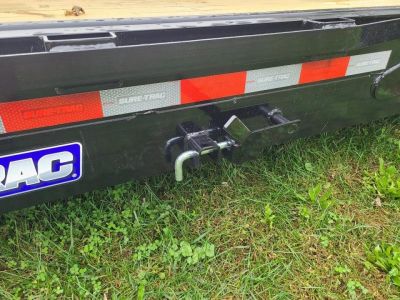 New 7' x 22' (18'+4') Sure-Trac Tilt Bed Equipment Trailer 14K GVWR **w/4' Stationary Deck