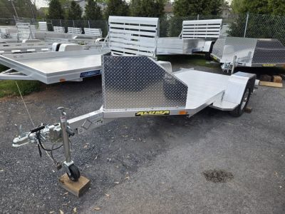 New 4'3" x 10'5" Aluma MC10 Aluminum Single Motorcycle Trailer 3K