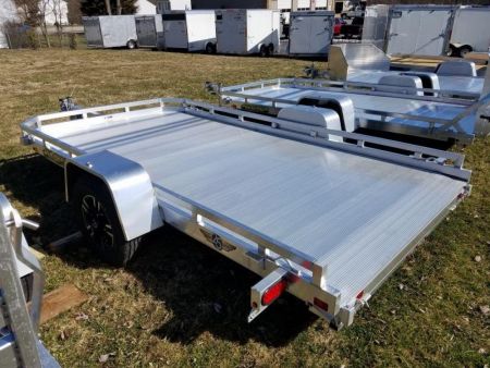 New 6.5' x 12' ALUMA 7712HSLR 25th Anniversary Edition Aluminum Utility Trailer with Slide Out Ramp 3K