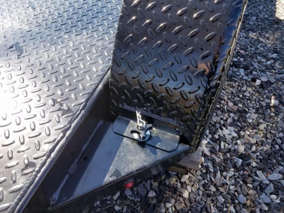 New 7 x 20 Sure Trac Steel Deck Car Hauler, 10k GVWR **w/ Both Removable Fenders, Winch Plate, Alum Wheels, Toolbox