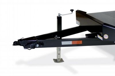New 7 x 20 Sure Trac Steel Deck Car Hauler, 10k GVWR **w/ Both Removable Fenders, Winch Plate, Alum Wheels, Toolbox