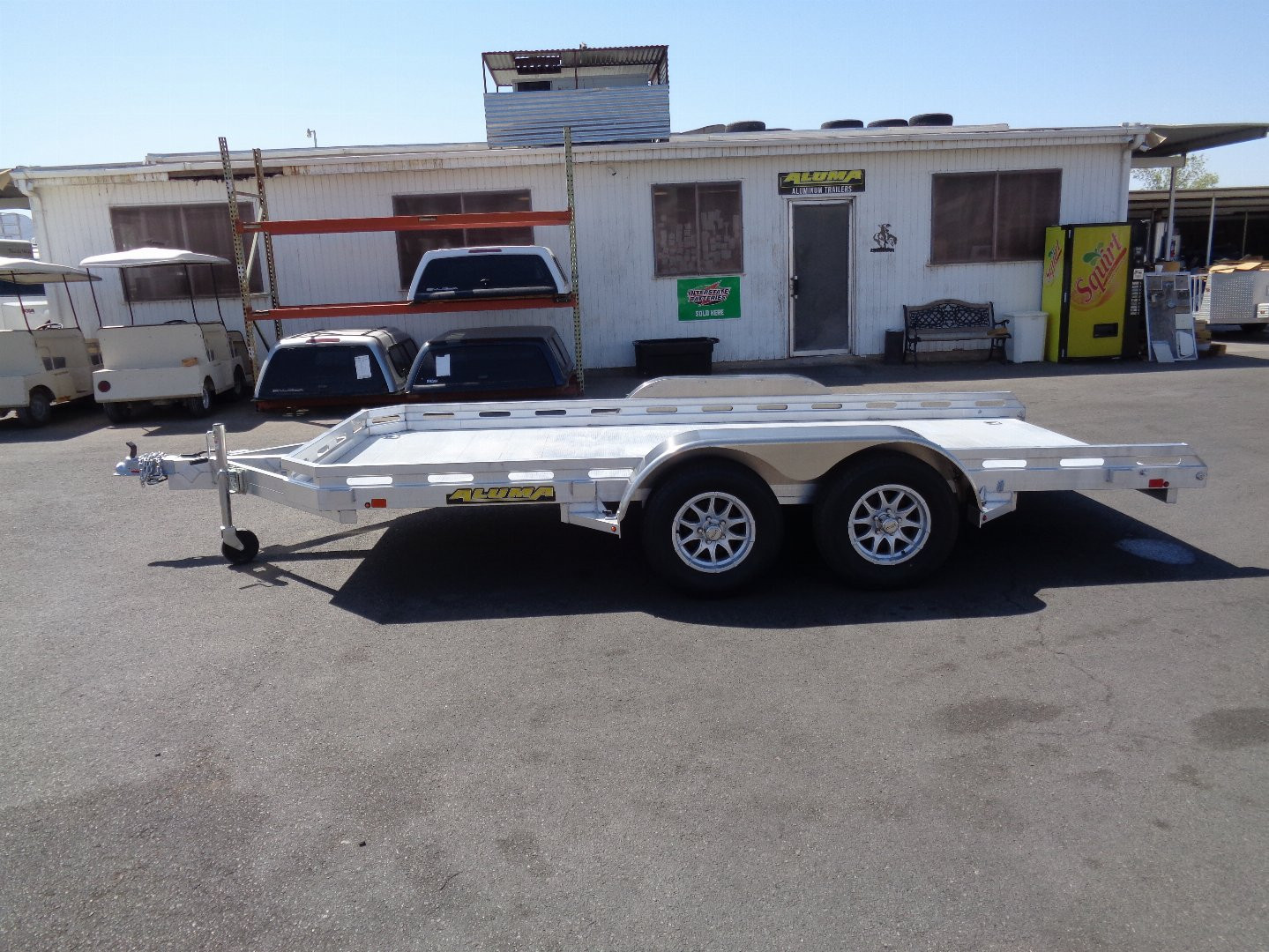 New 2026 ALUMA * 7814R * 14Ft Tandem Axle 7k Car Hauler