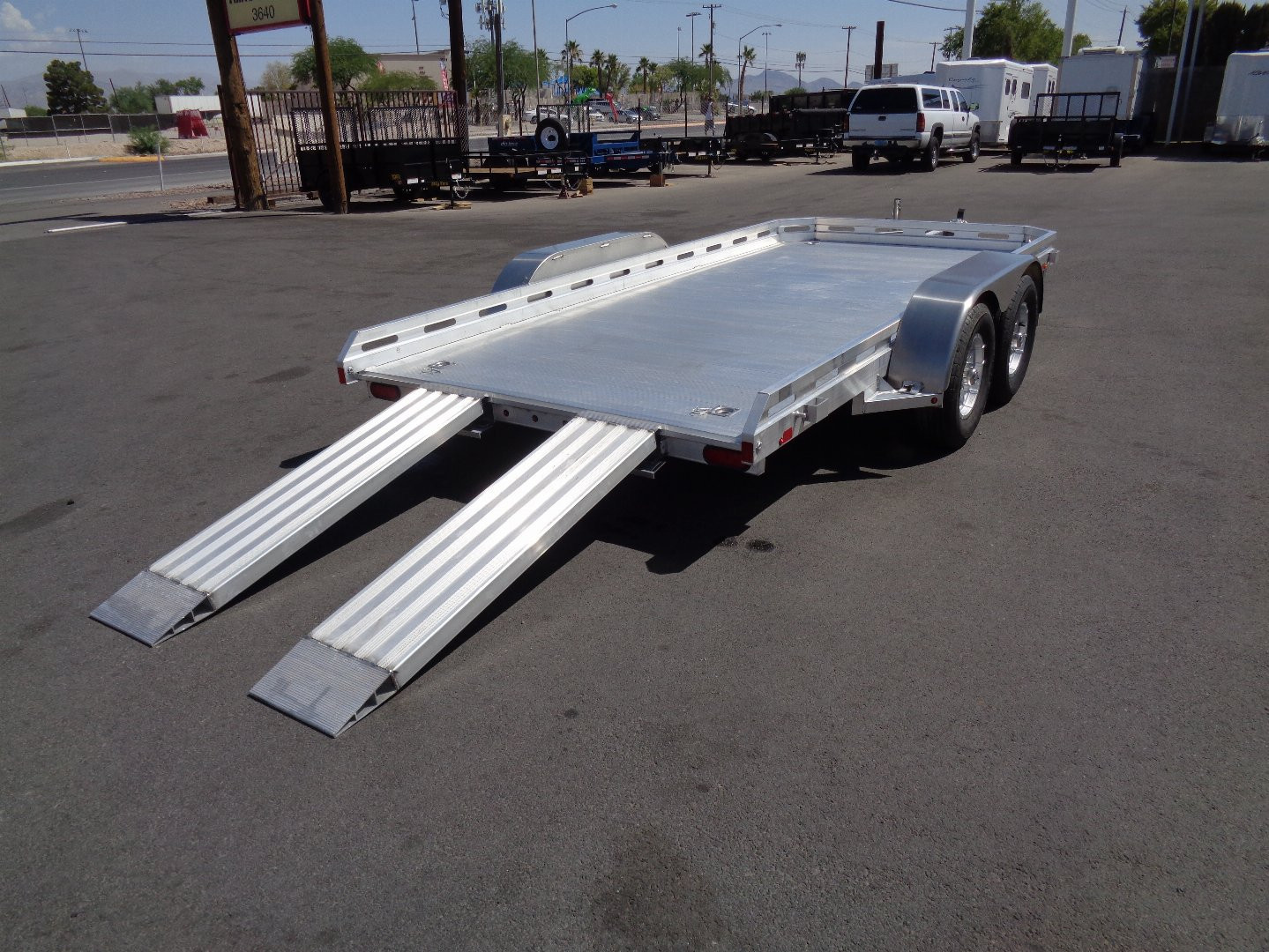 New 2026 ALUMA * 7814R * 14Ft Tandem Axle 7k Car Hauler