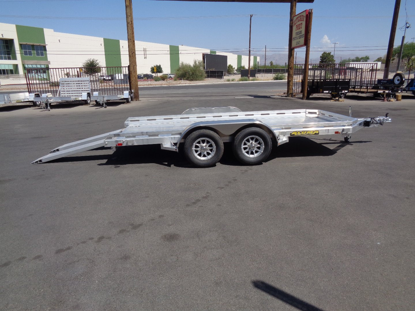 New 2026 ALUMA * 7814R * 14Ft Tandem Axle 7k Car Hauler