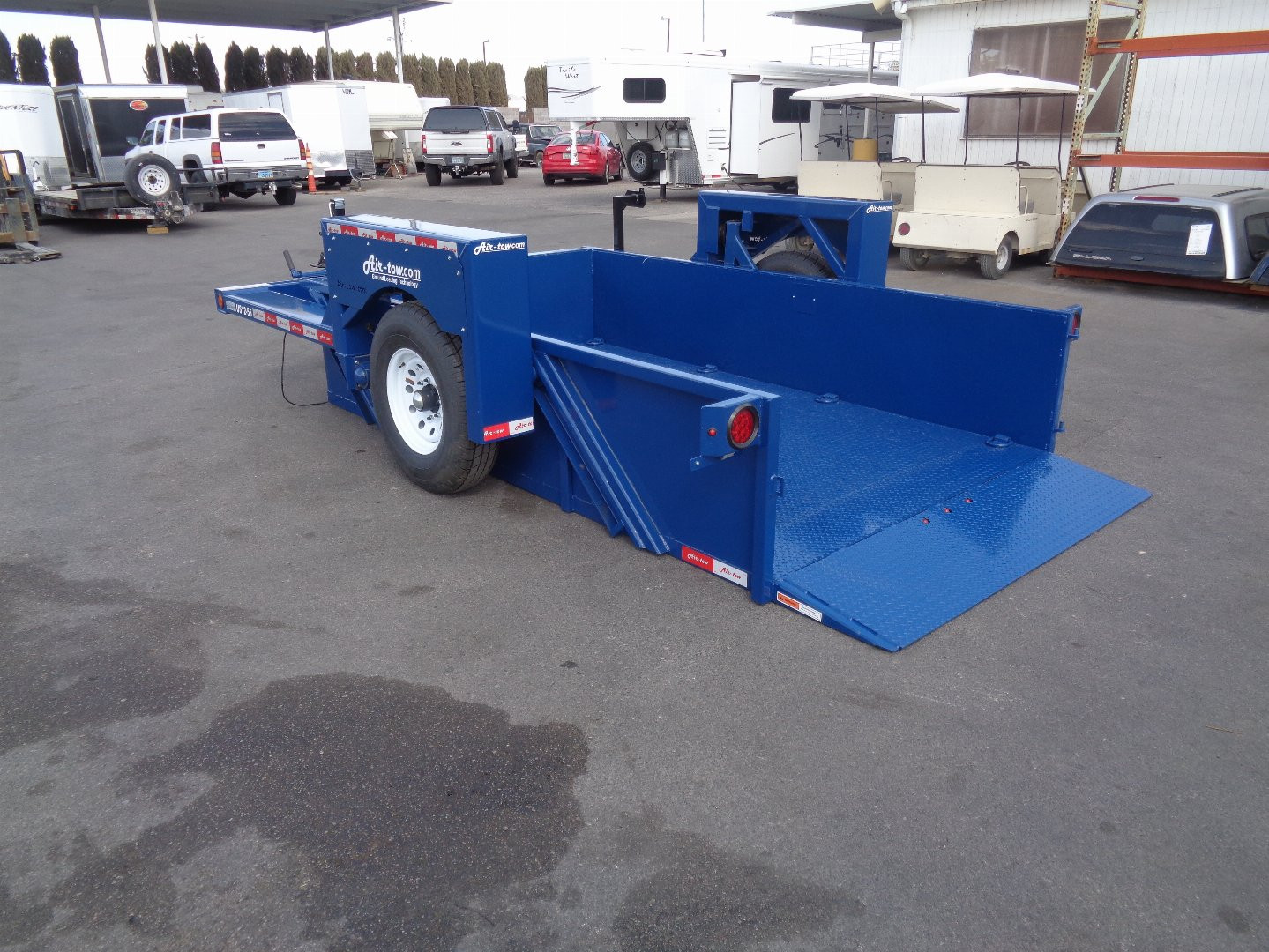 New 2025 AIR TOW * US12-55 * 12Ft Drop Deck Equipment Trailer
