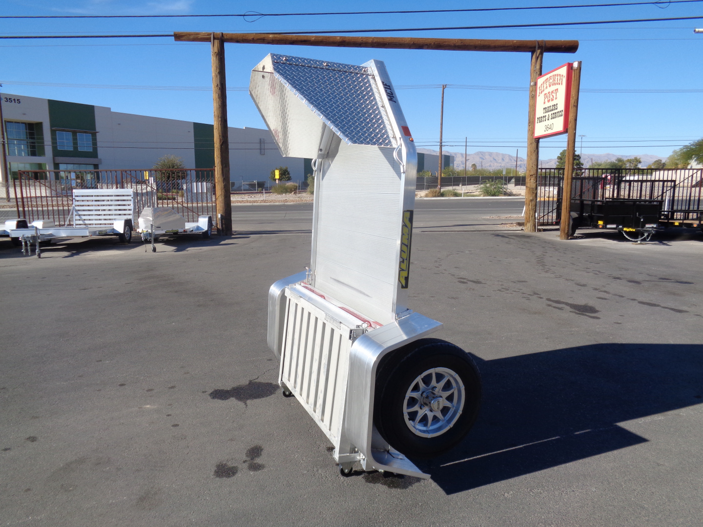 New 2026 Aluma * MC1F * Single Axle Folding Motorcycle Trailer