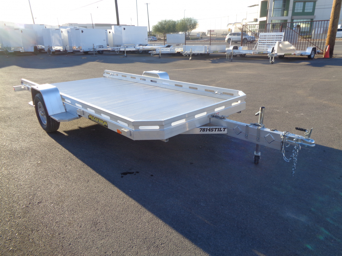 New 2026 Aluma * 7814 TILT-S * 14Ft Single Axle Tilt Utility Trailer