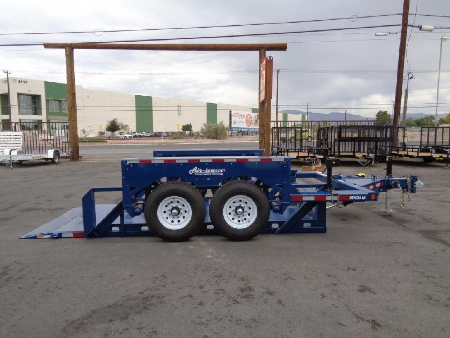 New 2025 Air Tow * RENTAL-14 * 14Ft Drop Deck Equipment Trailer