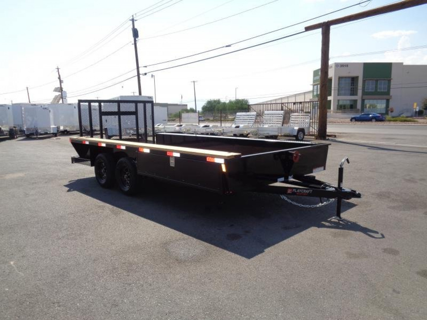 New 2024 Sun Country Play Craft THE WORKS 83X16 Utility Trailer