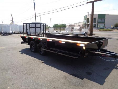 New 2024 Sun Country Play Craft THE WORKS 83X16 Utility Trailer