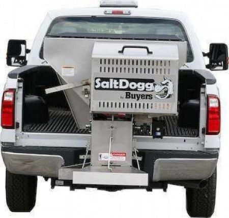 New SALTDOGG (1400100SS) 2.0 Cu Yd (8') Stainless Steel GAS Salt Spreader w/ Extended Chute