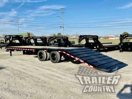 New 2026 32' Deck-Over 24k Heavy Duty Flatbed Gooseneck Equipment Hauler Trailer