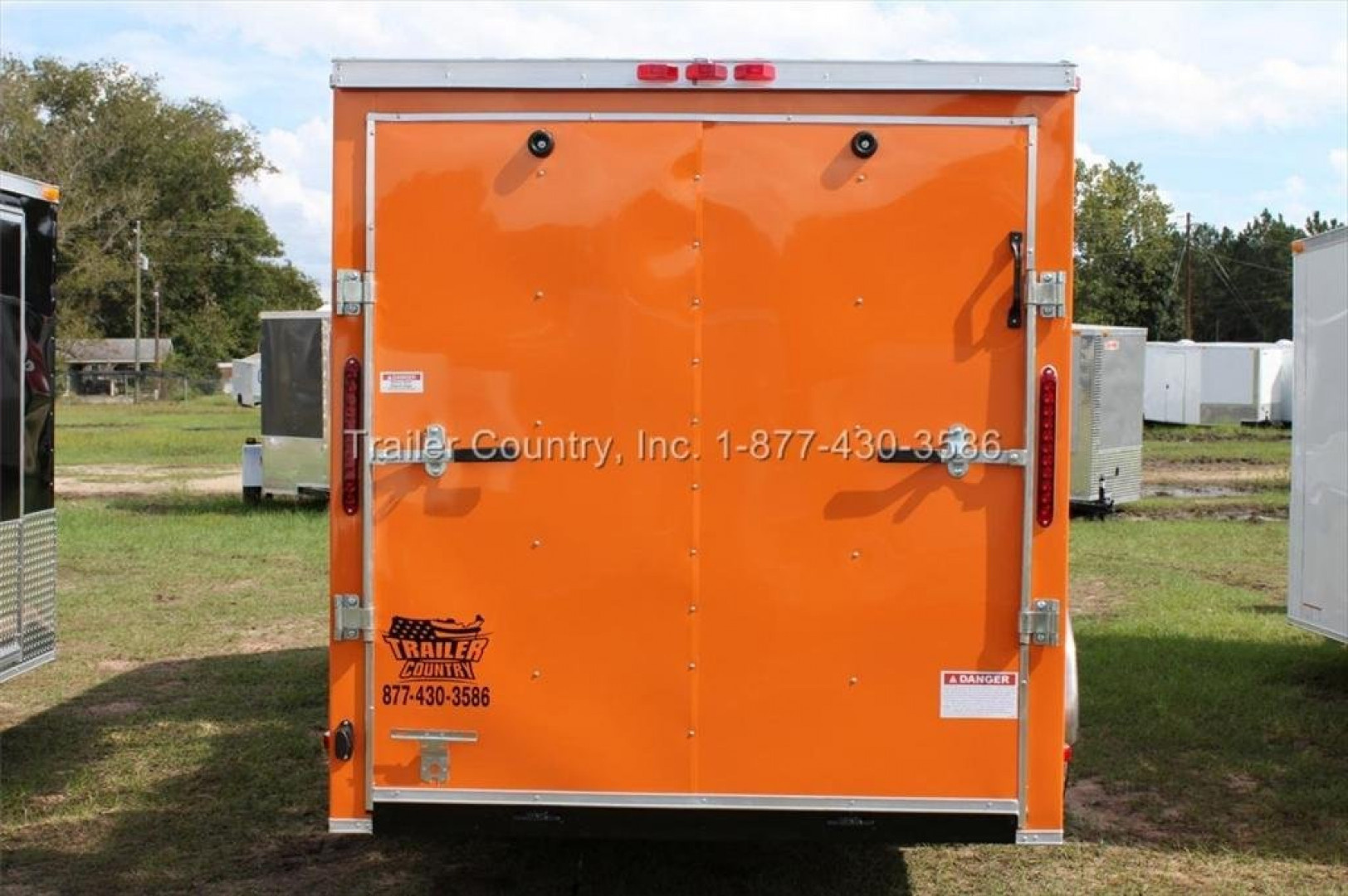 New 2026 Brand New 6 x 12 Motorcycle Cargo Trailer - Two Toned - Harley Davidson Colors