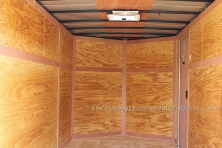 New 2026 Brand New 6 x 12 Motorcycle Cargo Trailer - Two Toned - Harley Davidson Colors