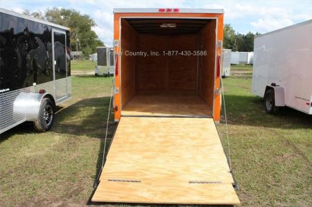 New 2026 Brand New 6 x 12 Motorcycle Cargo Trailer - Two Toned - Harley Davidson Colors