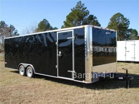 New 2026 NEW Flat Front 8.5 x 20 Enclosed Trailer with LED LIghting, D-Rings and MORE