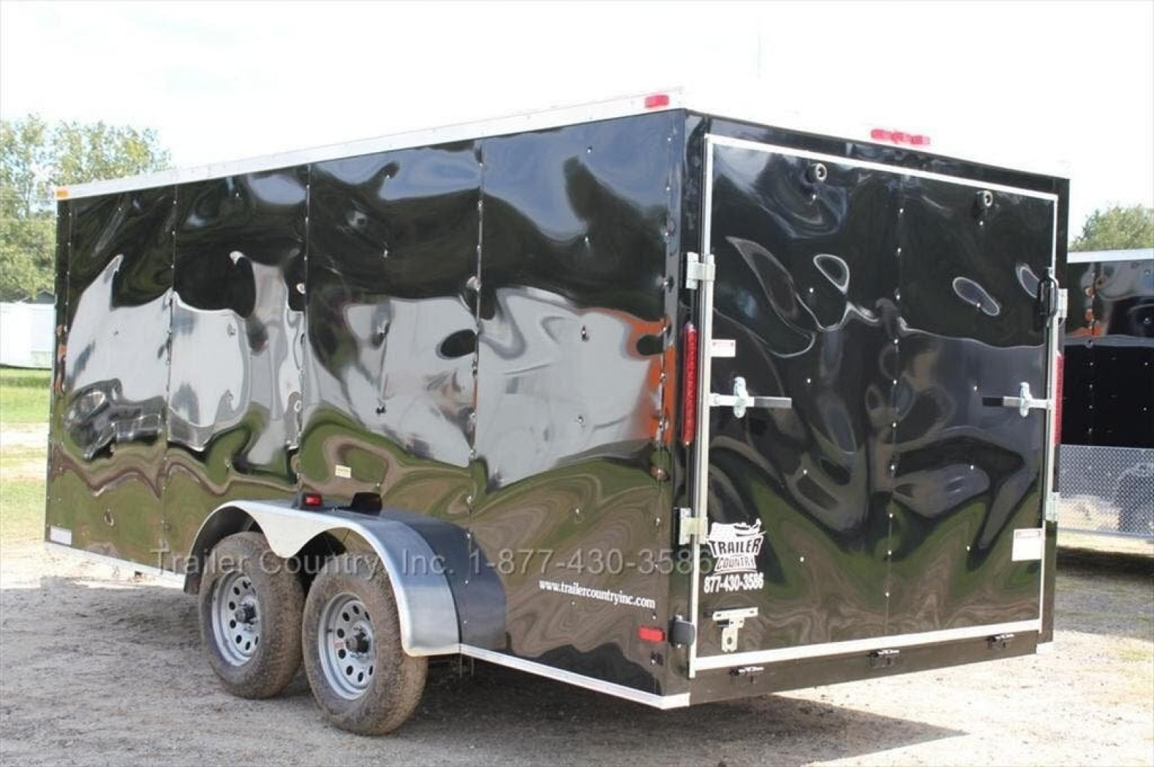 New 2026 New 7 X 14 Tandem Axle, V-Nosed Enclosed Motorcycle Cargo Trailer.