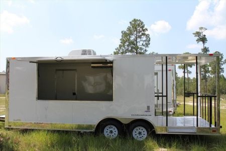 New 2026 NEW 8.5x22 Tandem Axle, Porch Enclosed Concession/Food Vending Trailer