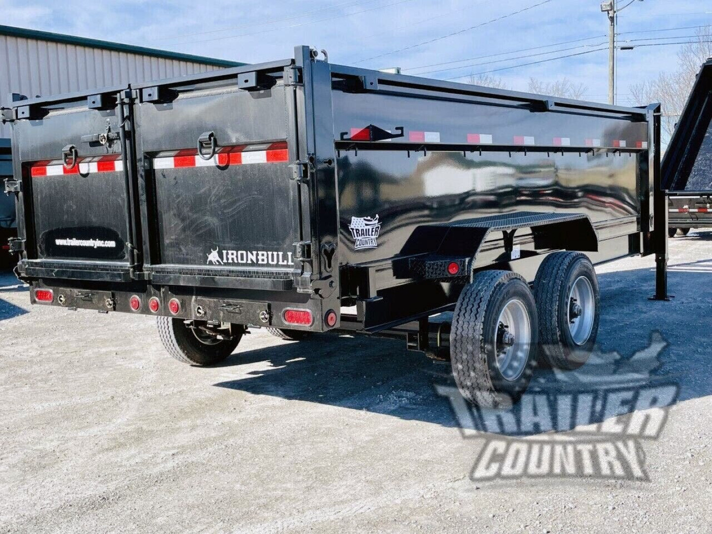 New 2026 NEW 7' x 16' Iron Bull 3 Stage Telescopic Hydraulic Hoist GN Dump Trlr w/ 36" High Sides