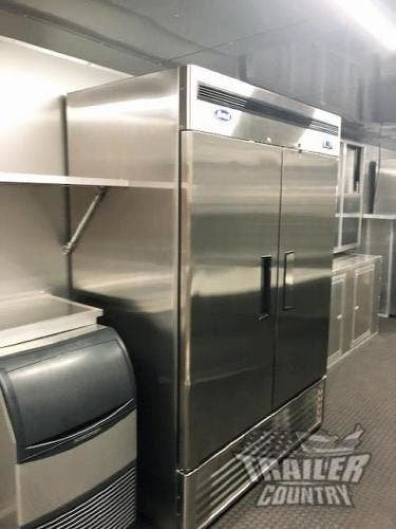 New 2026 NEW 8.5 X 32' V-nosed Enclosed FULLY LOADED MOBILE KITCHEN CONCESSION