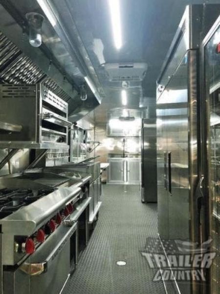 New 2026 NEW 8.5 X 32' V-nosed Enclosed FULLY LOADED MOBILE KITCHEN CONCESSION
