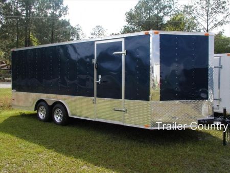 New 2026 New HEAVY DUTY Model 8.5 x 24 Tandem Axle, Enclosed Carhauler Trailer. (10,400 LB GVWR)